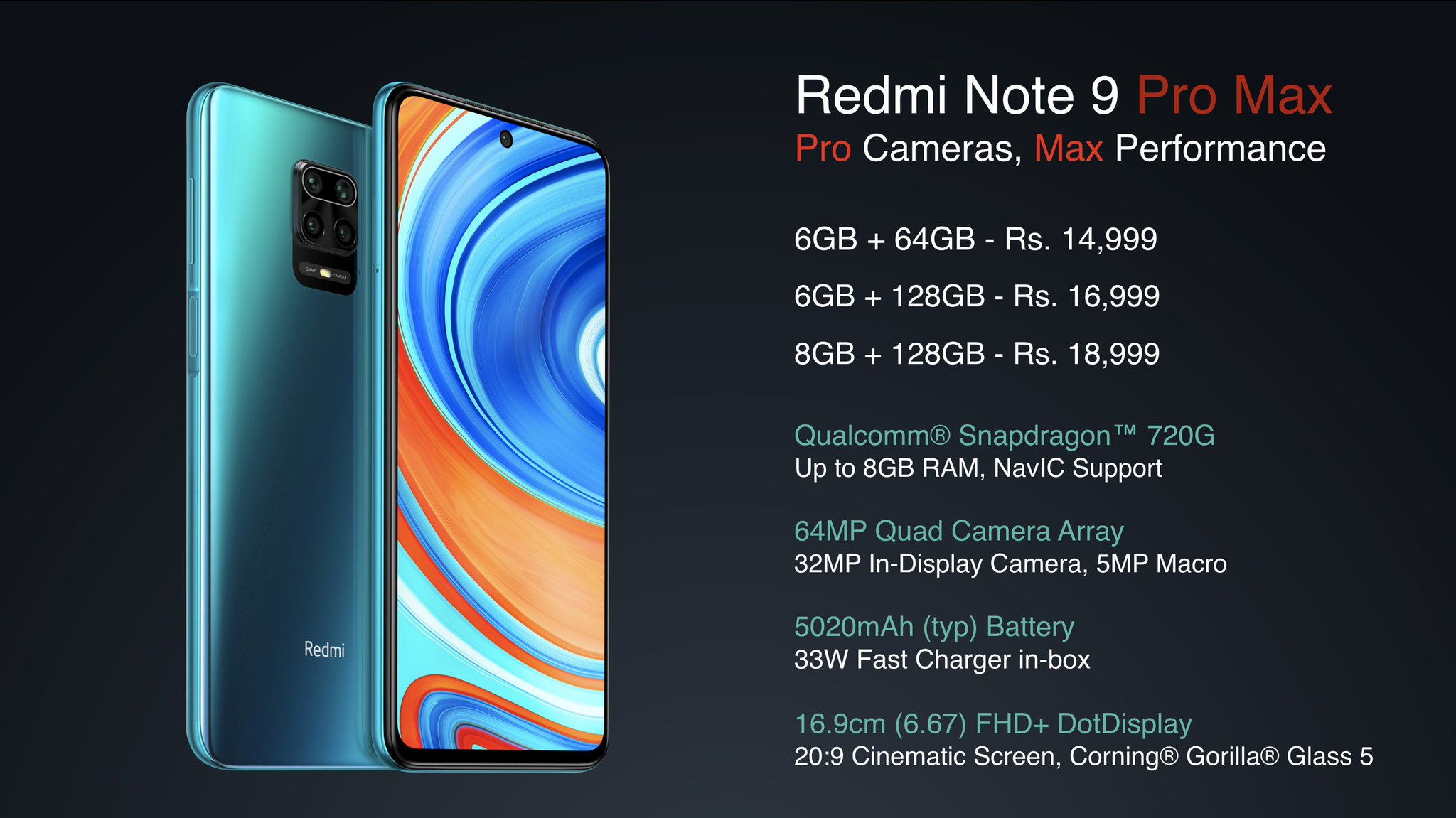 Redmi Note 9 Pro Max available on Amazon.in starting March 25